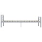 vidaXL Bettgestell Grau und Weiß Metall 90×200 cm vidaXL Bettgestell Grau und Weiß Metall 90×200 cm