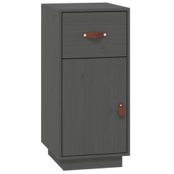 vidaXL Sideboard Grau 34x40x75 cm Massivholz Kiefer