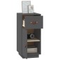 vidaXL Sideboard Grau 34x40x75 cm Massivholz Kiefer vidaXL Sideboard Grau 34x40x75 cm Massivholz Kiefer