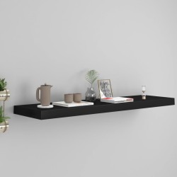 vidaXL Schwebendes Wandregal Schwarz 90x23,5x3,8 cm MDF  