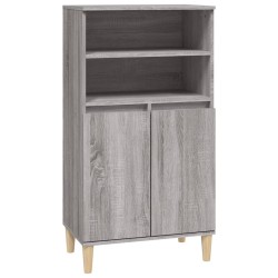 vidaXL Highboard Grau Sonoma 60x36x110 cm Holzwerkstoff