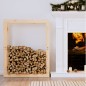vidaXL Kaminholzregal 80x25x100 cm Massivholz Kiefer vidaXL Kaminholzregal 80x25x100 cm Massivholz Kiefer