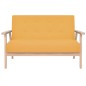 2-Sitzer Sofa Stoff Gelb 2-Sitzer Sofa Stoff Gelb