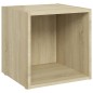vidaXL TV-Schränke 4 Stk. Sonoma-Eiche 37x35x37 cm Holzwerkstoff vidaXL TV-Schränke 4 Stk. Sonoma-Eiche 37x35x37 cm Holzwerkstoff