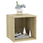 vidaXL TV-Schränke 4 Stk. Sonoma-Eiche 37x35x37 cm Holzwerkstoff vidaXL TV-Schränke 4 Stk. Sonoma-Eiche 37x35x37 cm Holzwerkstoff