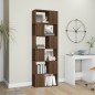 vidaXL Bücherregal/Raumteiler Braun Eichen-Optik 60x24x186 cm vidaXL Bücherregal/Raumteiler Braun Eichen-Optik 60x24x186 cm
