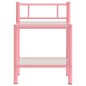vidaXL Nachttische 2 Stk. Rosa Transparent Metall und Glas vidaXL Nachttische 2 Stk. Rosa Transparent Metall und Glas