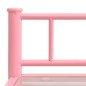 vidaXL Nachttische 2 Stk. Rosa Transparent Metall und Glas vidaXL Nachttische 2 Stk. Rosa Transparent Metall und Glas