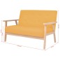 2-Sitzer Sofa Stoff Gelb 2-Sitzer Sofa Stoff Gelb