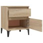 vidaXL Nachttisch Sonoma-Eiche 40x35x50 cm vidaXL Nachttisch Sonoma-Eiche 40x35x50 cm