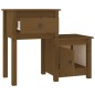 vidaXL Nachttische 2 Stk. Honigbraun 79,5x38x65,5cm Massivholz Kiefer vidaXL Nachttische 2 Stk. Honigbraun 79,5x38x65,5cm Massivholz Kiefer