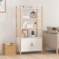 vidaXL Highboard Weiß 80x40x153 cm Holzwerkstoff vidaXL Highboard Weiß 80x40x153 cm Holzwerkstoff