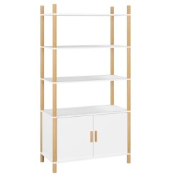 vidaXL Highboard Weiß 80x40x153 cm Holzwerkstoff