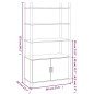 vidaXL Highboard Weiß 80x40x153 cm Holzwerkstoff vidaXL Highboard Weiß 80x40x153 cm Holzwerkstoff