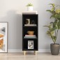 vidaXL Sideboard Schwarz 34,5x32,5x90 cm Holzwerkstoff vidaXL Sideboard Schwarz 34,5x32,5x90 cm Holzwerkstoff