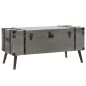 Couchtisch MDF und Aluminium 102 x 51 x 47,5 cm Couchtisch MDF und Aluminium 102 x 51 x 47,5 cm