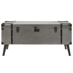 Couchtisch MDF und Aluminium 102 x 51 x 47,5 cm