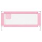 vidaXL Kleinkind-Bettschutzgitter Rosa 190x25 cm Stoff vidaXL Kleinkind-Bettschutzgitter Rosa 190x25 cm Stoff