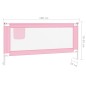 vidaXL Kleinkind-Bettschutzgitter Rosa 190x25 cm Stoff vidaXL Kleinkind-Bettschutzgitter Rosa 190x25 cm Stoff