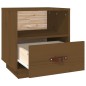 vidaXL Nachttisch Honigbraun 40x34x45 cm Massivholz Kiefer vidaXL Nachttisch Honigbraun 40x34x45 cm Massivholz Kiefer