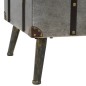 Couchtisch MDF und Aluminium 102 x 51 x 47,5 cm Couchtisch MDF und Aluminium 102 x 51 x 47,5 cm
