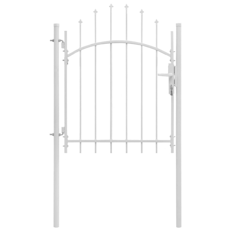 vidaXL Gartentor Stahl 1x1,75 m Weiß vidaXL Gartentor Stahl 1x1,75 m Weiß