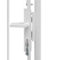 vidaXL Gartentor Stahl 1x1,75 m Weiß vidaXL Gartentor Stahl 1x1,75 m Weiß
