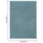 vidaXL Teppich Kurzflor 120x170 cm Blau vidaXL Teppich Kurzflor 120x170 cm Blau