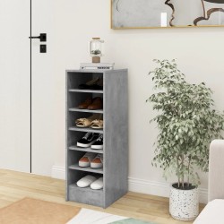 vidaXL Schuhschrank Betongrau 31,5x35x90 cm Holzwerkstoff