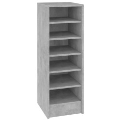 vidaXL Schuhschrank Betongrau 31,5x35x90 cm Holzwerkstoff