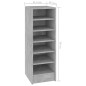 vidaXL Schuhschrank Betongrau 31,5x35x90 cm Holzwerkstoff vidaXL Schuhschrank Betongrau 31,5x35x90 cm Holzwerkstoff