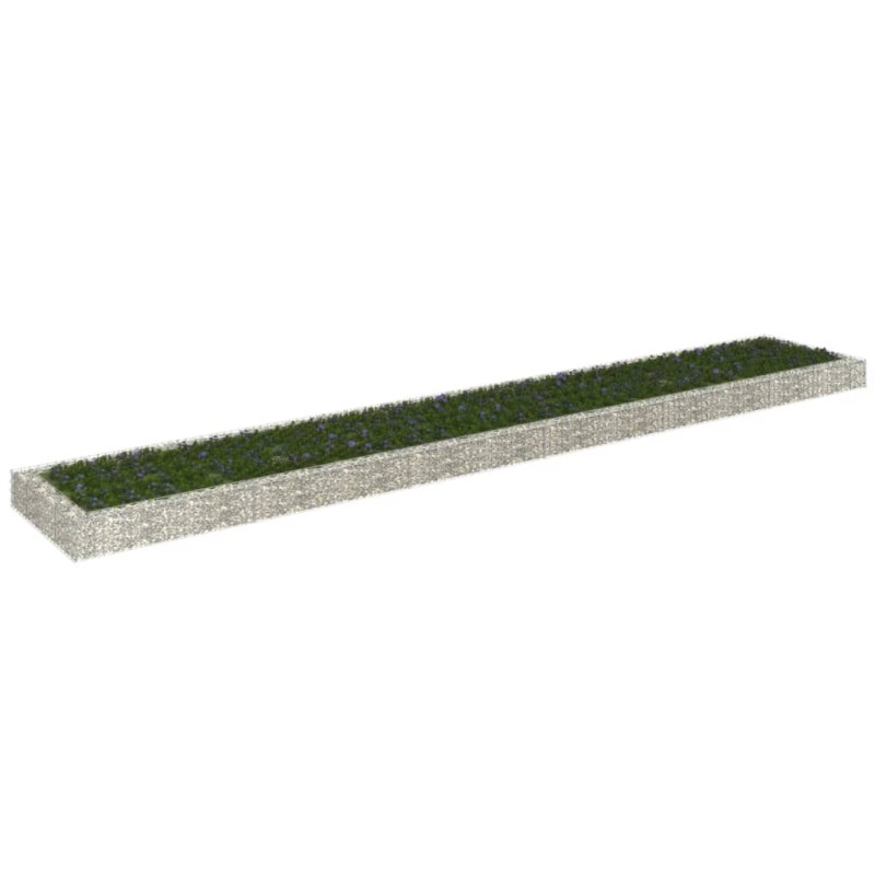 vidaXL Gabionen-Hochbeet Verzinkter Stahl 600x100x20 cm vidaXL Gabionen-Hochbeet Verzinkter Stahl 600x100x20 cm