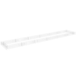 vidaXL Gabionen-Hochbeet Verzinkter Stahl 600x100x20 cm