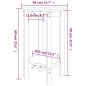 vidaXL Couchtisch Ø 40x60 cm Massivholz Kiefer vidaXL Couchtisch Ø 40x60 cm Massivholz Kiefer