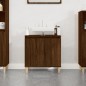 vidaXL Waschbeckenunterschrank Braun Eichen-Optik 58x33x60 cm vidaXL Waschbeckenunterschrank Braun Eichen-Optik 58x33x60 cm