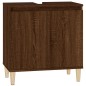 vidaXL Waschbeckenunterschrank Braun Eichen-Optik 58x33x60 cm vidaXL Waschbeckenunterschrank Braun Eichen-Optik 58x33x60 cm