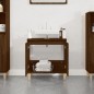 vidaXL Waschbeckenunterschrank Braun Eichen-Optik 58x33x60 cm vidaXL Waschbeckenunterschrank Braun Eichen-Optik 58x33x60 cm