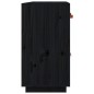 vidaXL Sideboard Schwarz 98,5x40x75 cm Massivholz Kiefer vidaXL Sideboard Schwarz 98,5x40x75 cm Massivholz Kiefer