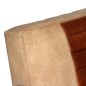 Loungesessel Braun Echtleder und Kanevas Loungesessel Braun Echtleder und Kanevas