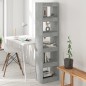 vidaXL Bücherregal/Raumteiler Betongrau 40x30x166 cm vidaXL Bücherregal/Raumteiler Betongrau 40x30x166 cm
