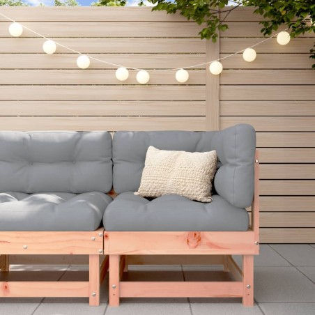 vidaXL Ecksofa mit Kissen Massivholz Douglasie