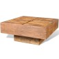 vidaXL Couchtisch Braun Quadratisch Massivholz Mango vidaXL Couchtisch Braun Quadratisch Massivholz Mango
