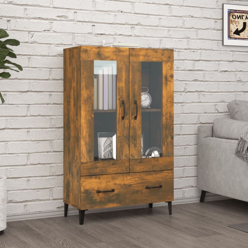 vidaXL Highboard Räuchereiche 70x31x115 cm Holzwerkstoff vidaXL Highboard Räuchereiche 70x31x115 cm Holzwerkstoff