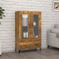 vidaXL Highboard Räuchereiche 70x31x115 cm Holzwerkstoff vidaXL Highboard Räuchereiche 70x31x115 cm Holzwerkstoff