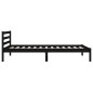 vidaXL Massivholzbett Kiefer 100x200 cm Schwarz vidaXL Massivholzbett Kiefer 100x200 cm Schwarz