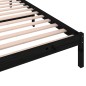 vidaXL Massivholzbett Kiefer 100x200 cm Schwarz vidaXL Massivholzbett Kiefer 100x200 cm Schwarz