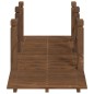 vidaXL Gartenbrücke mit Geländer 150x67x56 cm Massivholz Fichte vidaXL Gartenbrücke mit Geländer 150x67x56 cm Massivholz Fichte