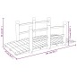 vidaXL Gartenbrücke mit Geländer 150x67x56 cm Massivholz Fichte vidaXL Gartenbrücke mit Geländer 150x67x56 cm Massivholz Fichte