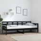 vidaXL Tagesbett Schwarz Massivholz Kiefer 80x200 cm vidaXL Tagesbett Schwarz Massivholz Kiefer 80x200 cm