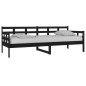 vidaXL Tagesbett Schwarz Massivholz Kiefer 80x200 cm vidaXL Tagesbett Schwarz Massivholz Kiefer 80x200 cm